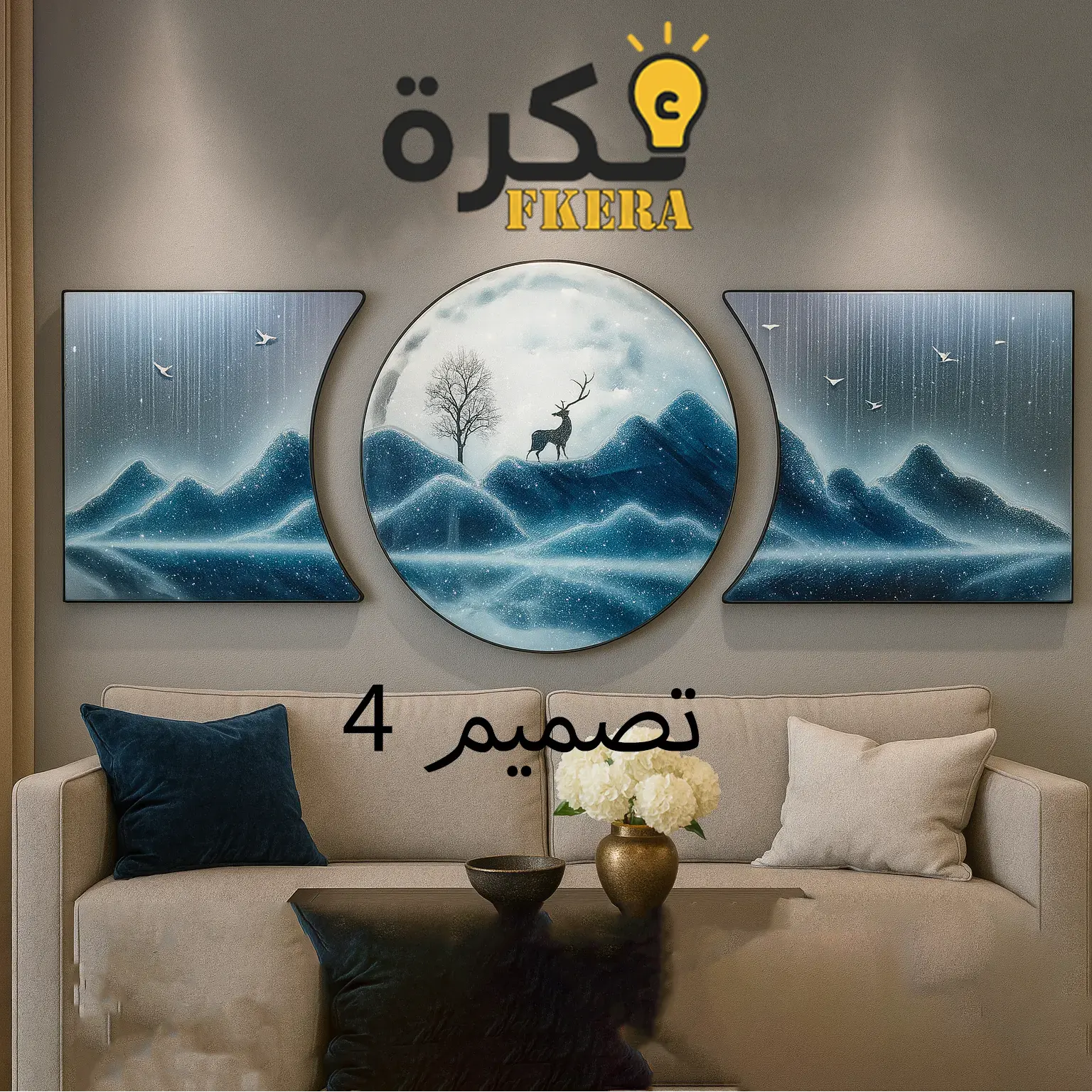 تصميم تابلوه حائط 4